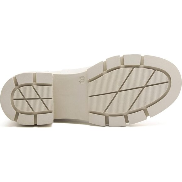 Stylish Women's Platform Chelsea Ankle Boots - Comfort and Elegance in Cream - Picture 6 of 7